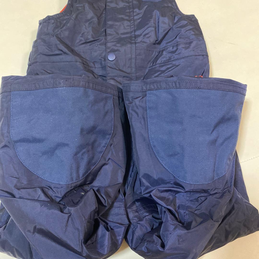 patagonia 子ども用スキーオーバーオール ネイビースノーパイルビブ