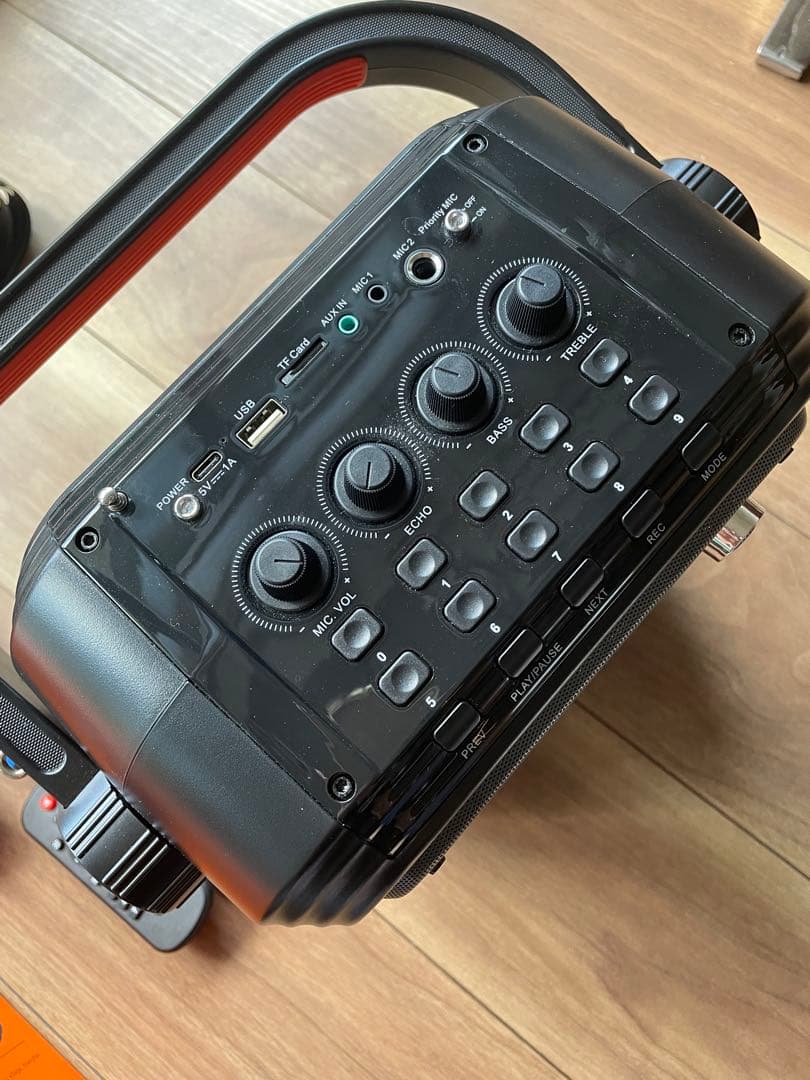JYX-66BT ポータブルスピーカー ワイヤレスマイク2本付き - メルカリ