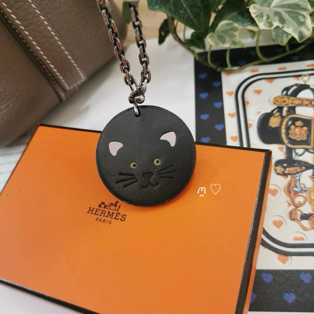 HERMES エルメス キャットチャーム ねこ 猫 バッグチャーム