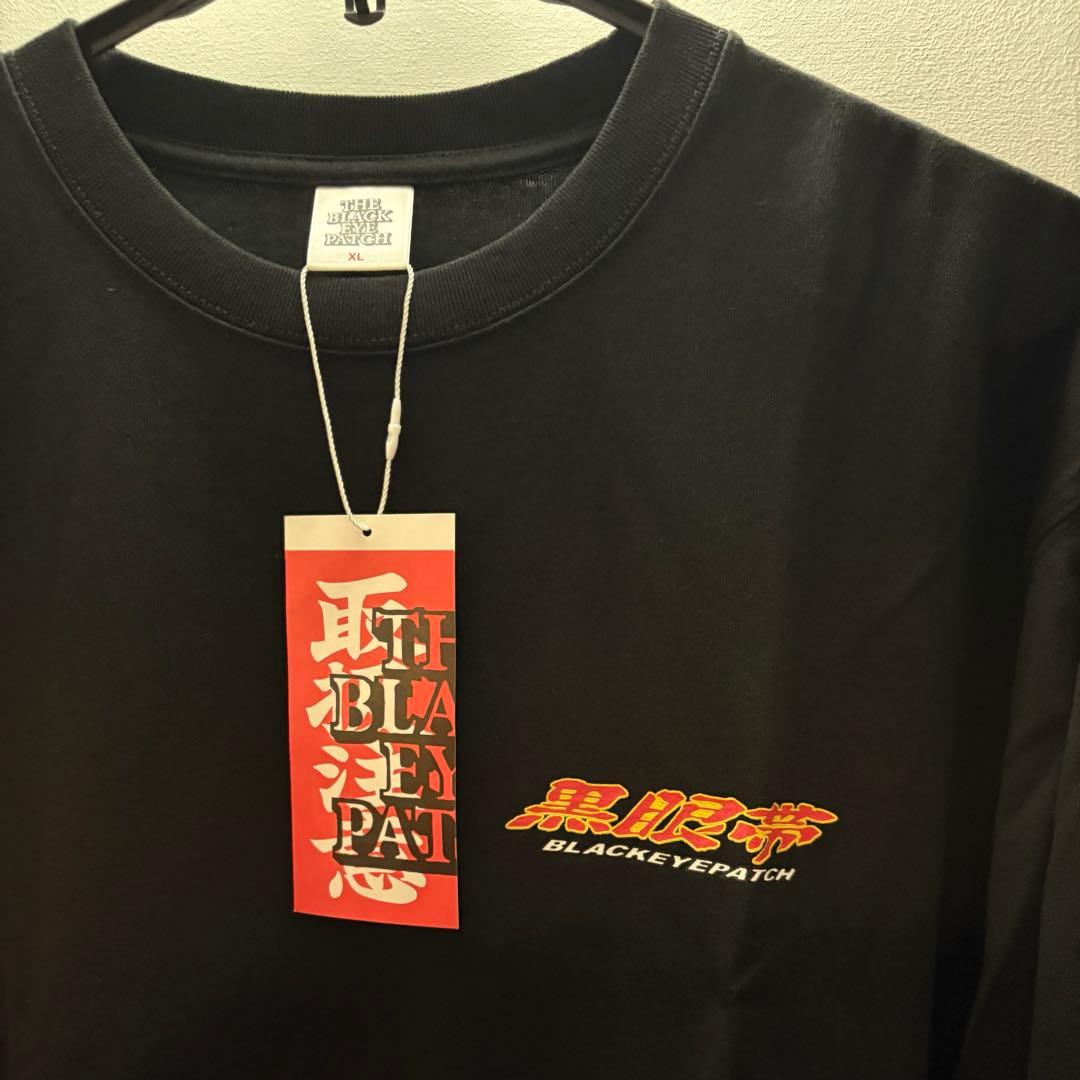 新品】ブラックアイパッチ 黒眼帯 ロングTシャツ/黒XL/ロンT - メルカリ