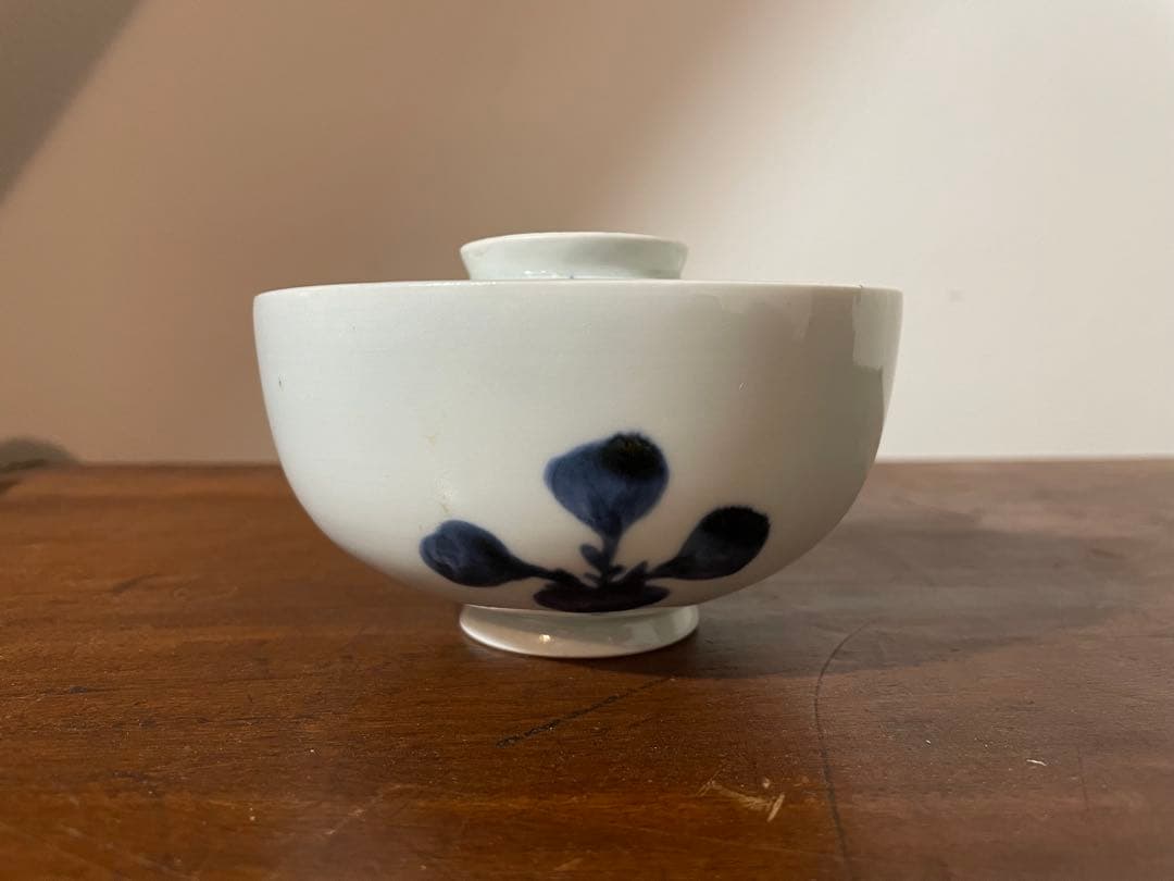 古伊万里 蕪染付蓋茶碗