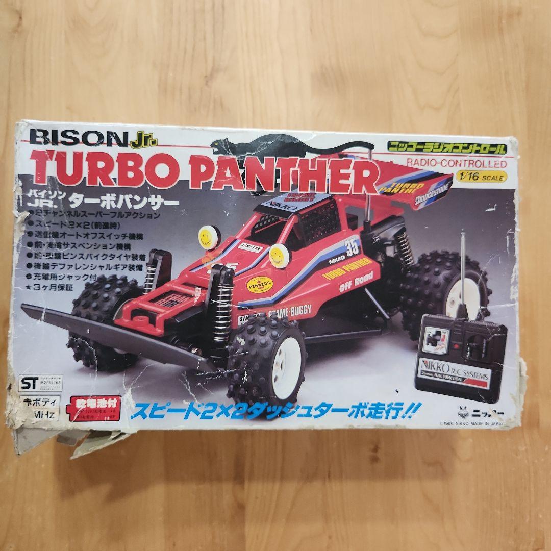 NIKKO ターボパンサー Jr ラジコンカー 当時物 昭和レトロ 1/16 ニッコー バイソンJRターボパンサー ラジコン 1/16 - メルカリ