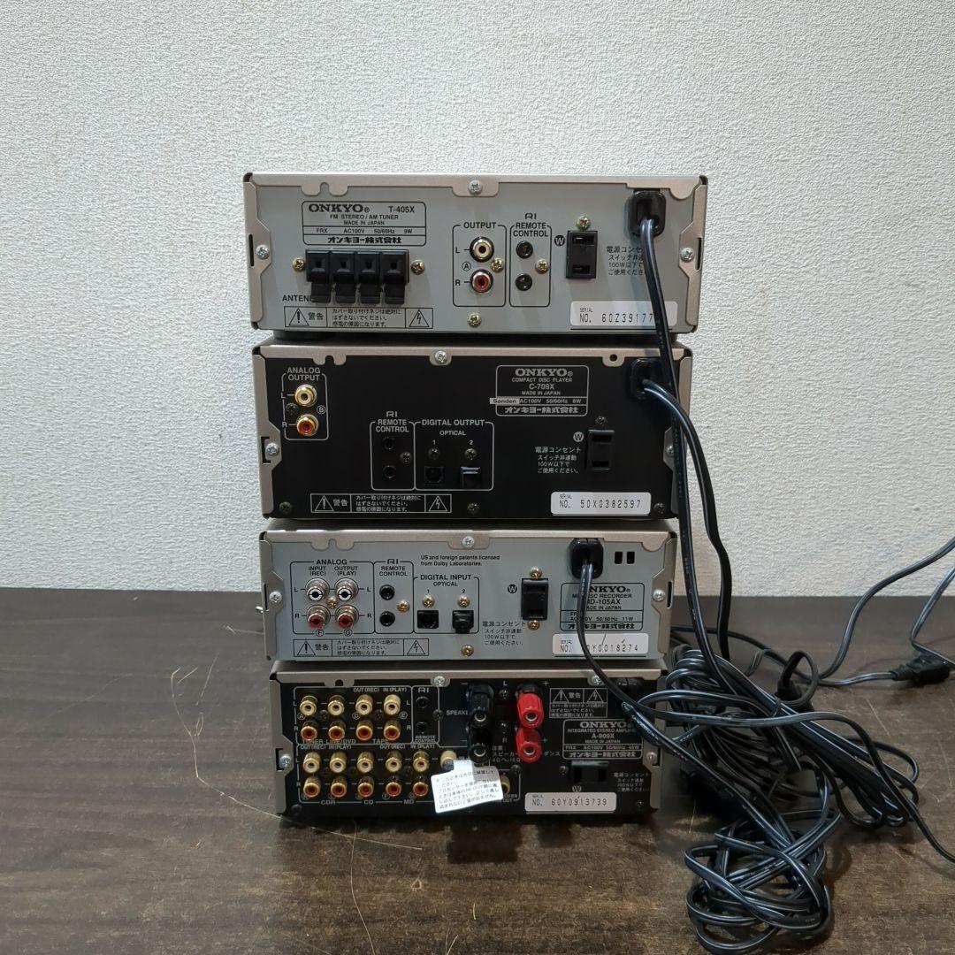ONKYO オンキョー FM・AM、CD、MD、アンプセット M2079 - メルカリ