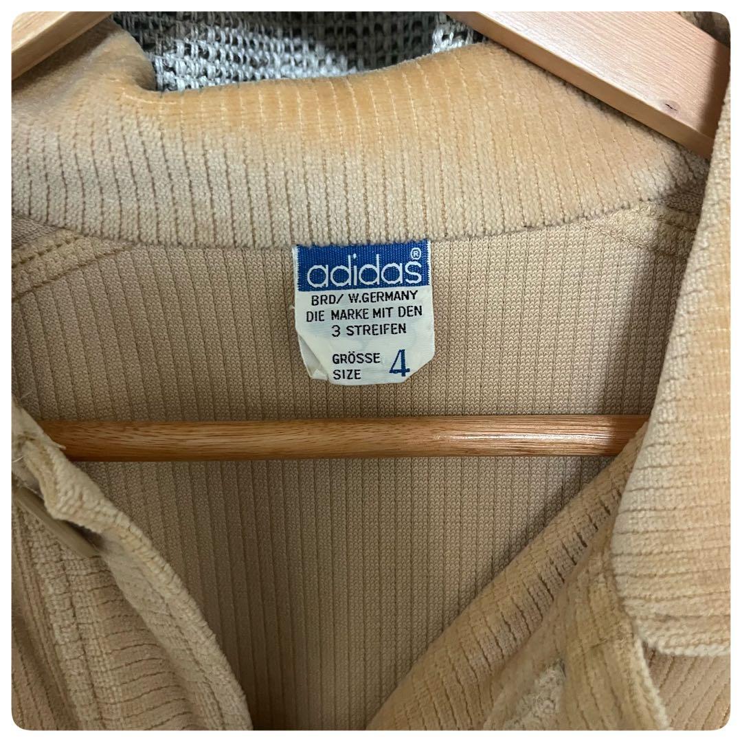 70s adidas 西ドイツ製 コーデュロイジャケット ベージュ ヴィンテージ