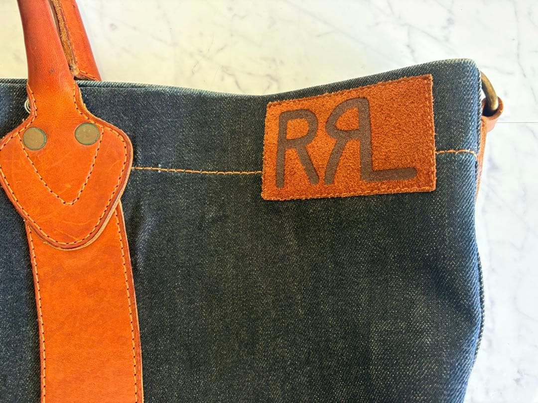 トッシー様 専用 希少 美品 RRL デニム レザー トート バッグ - メルカリ