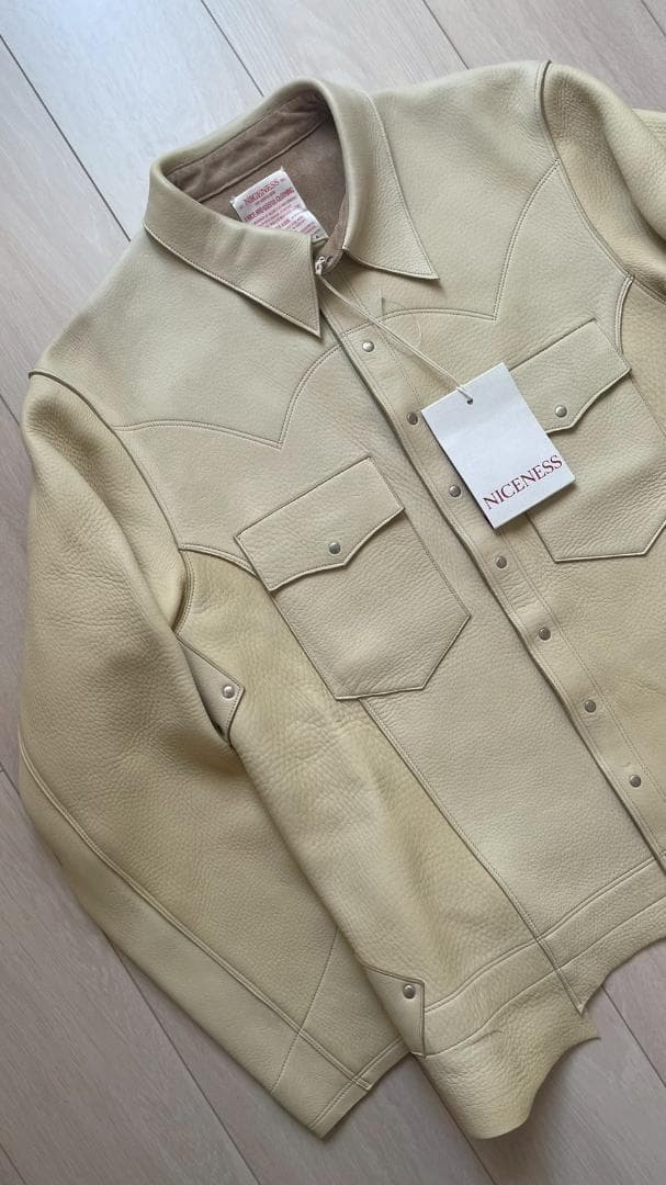 新品】NICENESS KANTNER ディアスキンジャケット（サンプル品） - メルカリ