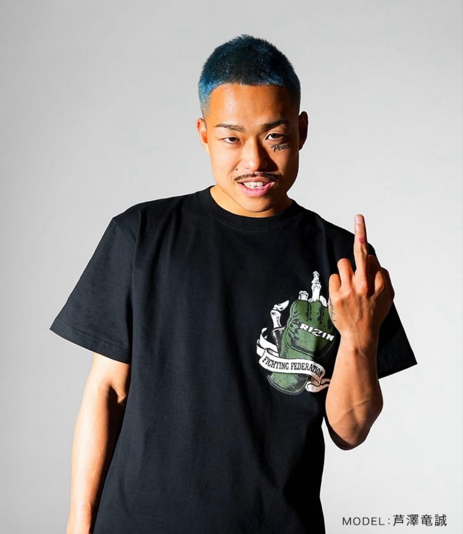 RIZIN ライジン RIZIN GLOVE Tシャツ BLACK ブラック M - メルカリ