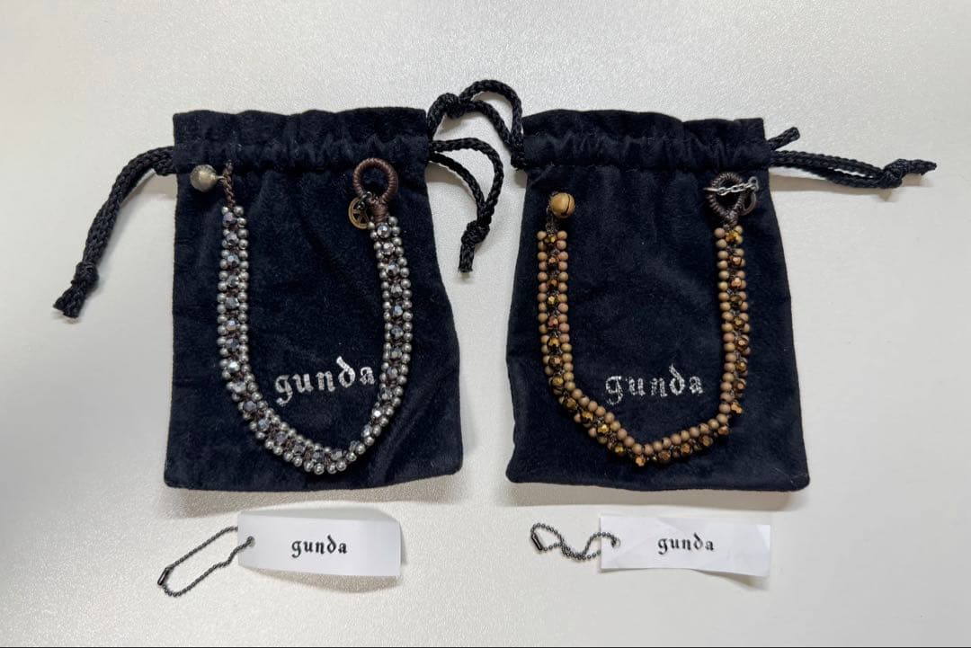 gunda BUBBLE 11 バブル 11ブレスレット　シルバー　ゴールド gunda（ガンダ）の「gunda/ガンダ/BUBBLE 11 BR GOLD/バブル 11
