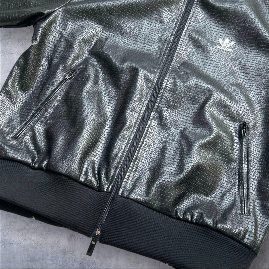 新品 adidas トラックジャケット ファイアーバード クロコ 合皮XL