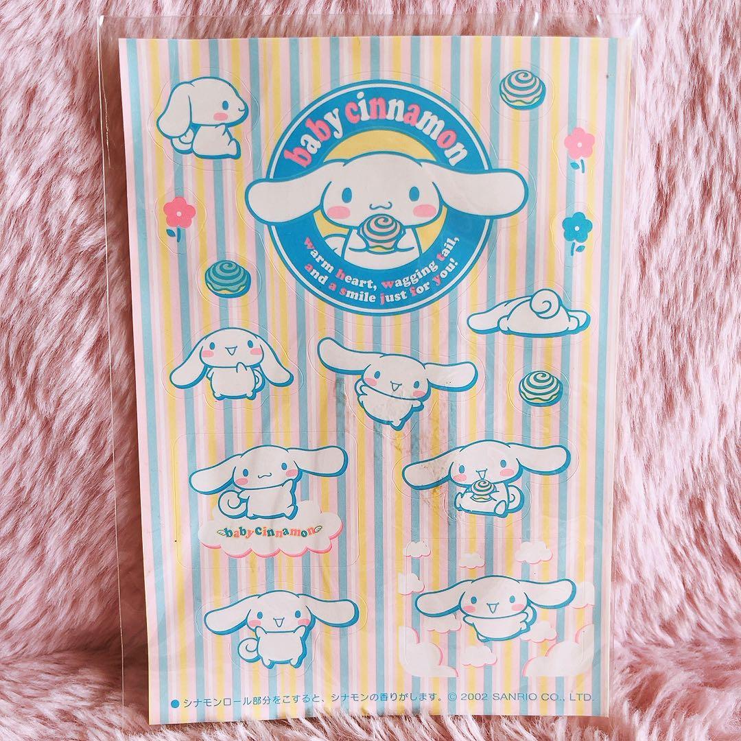 希少レア シナモロール 香り付きシール 2002年製 平成レトロ サンリオ