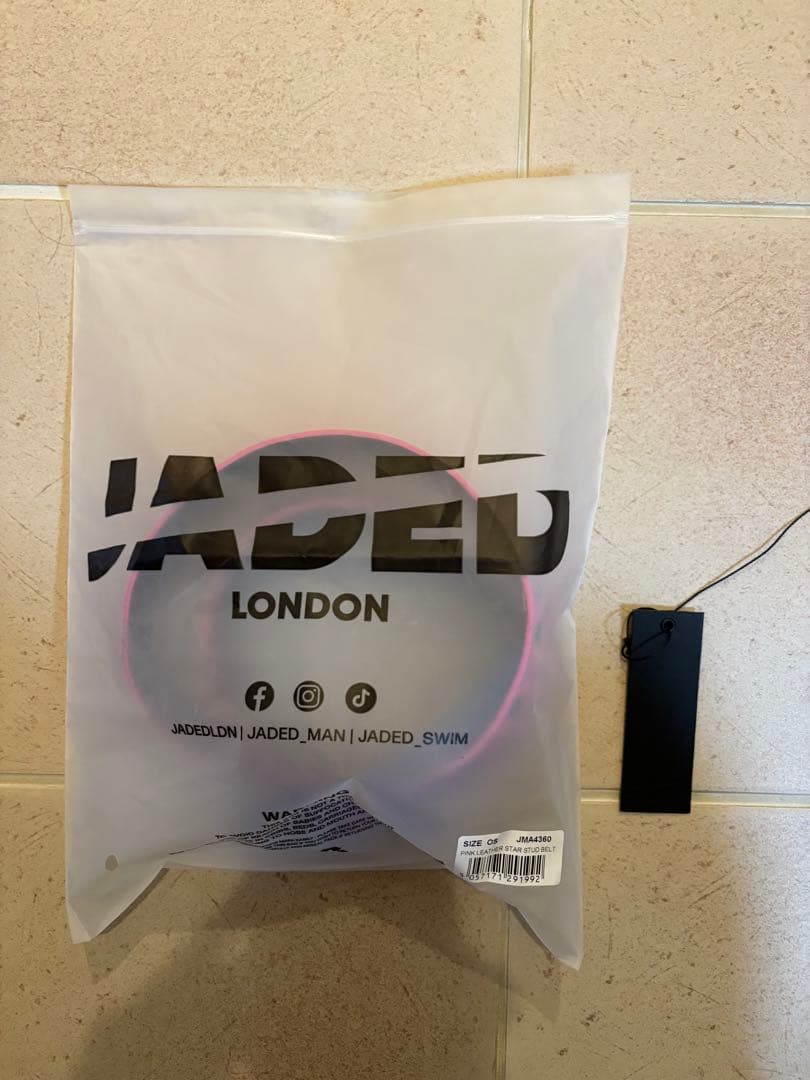 jaded london スタースタッズベルト belt ピンク - メルカリ