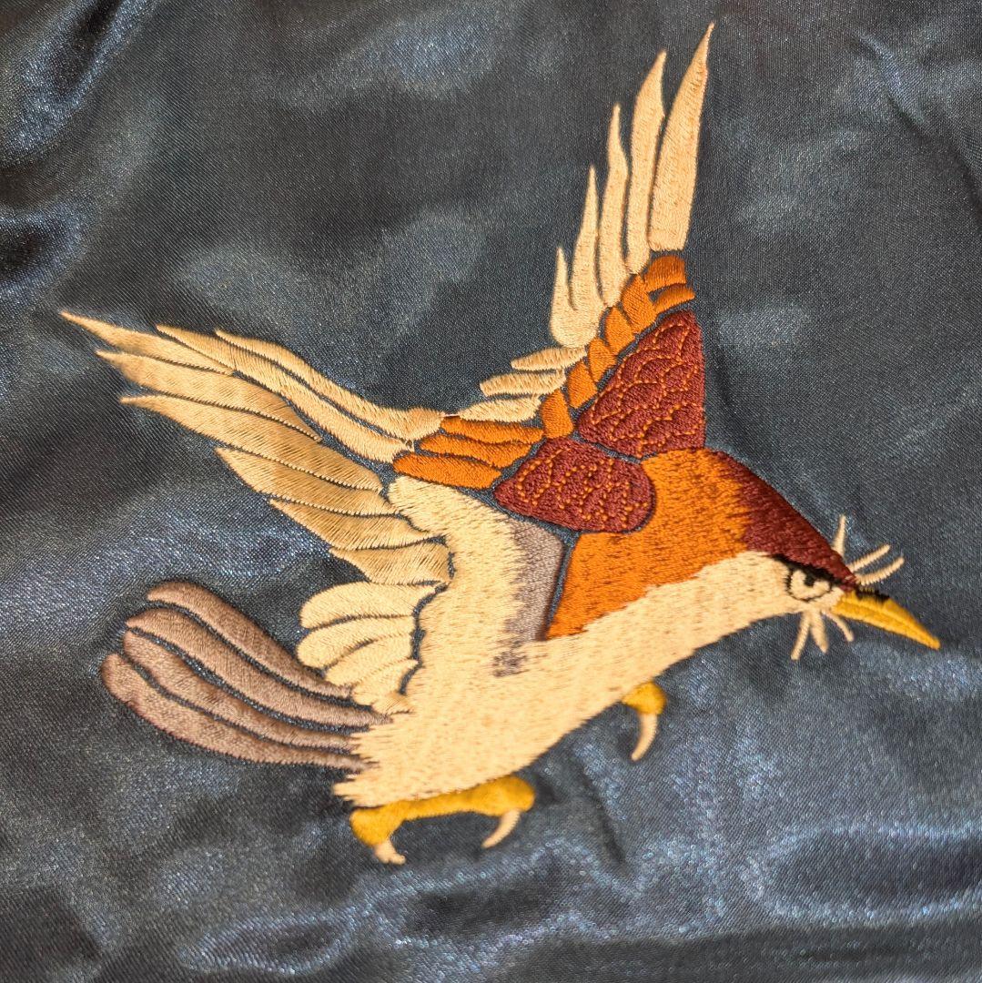 ☆超土日ゲリラ☆ドラゴンフライ リバーシブル 刺繍 スカジャン 鷹 龍