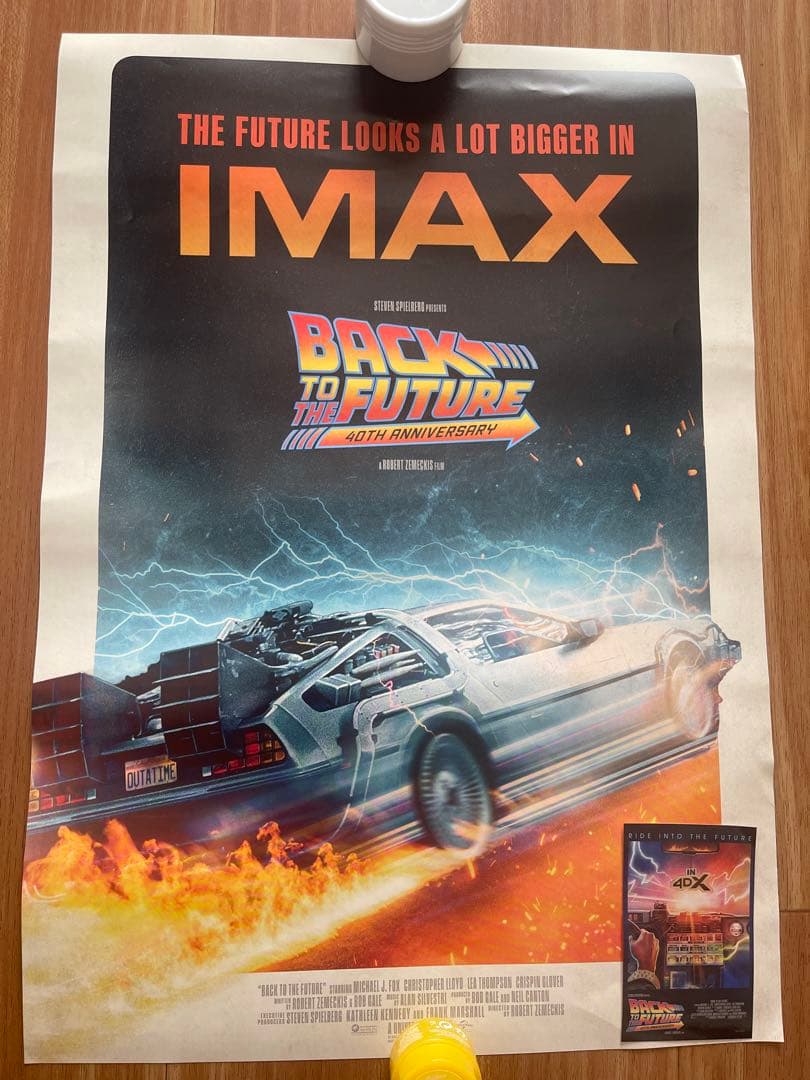 g*認様 バックトゥザフューチャー IMAX 劇場特典ポスター ステッカーの