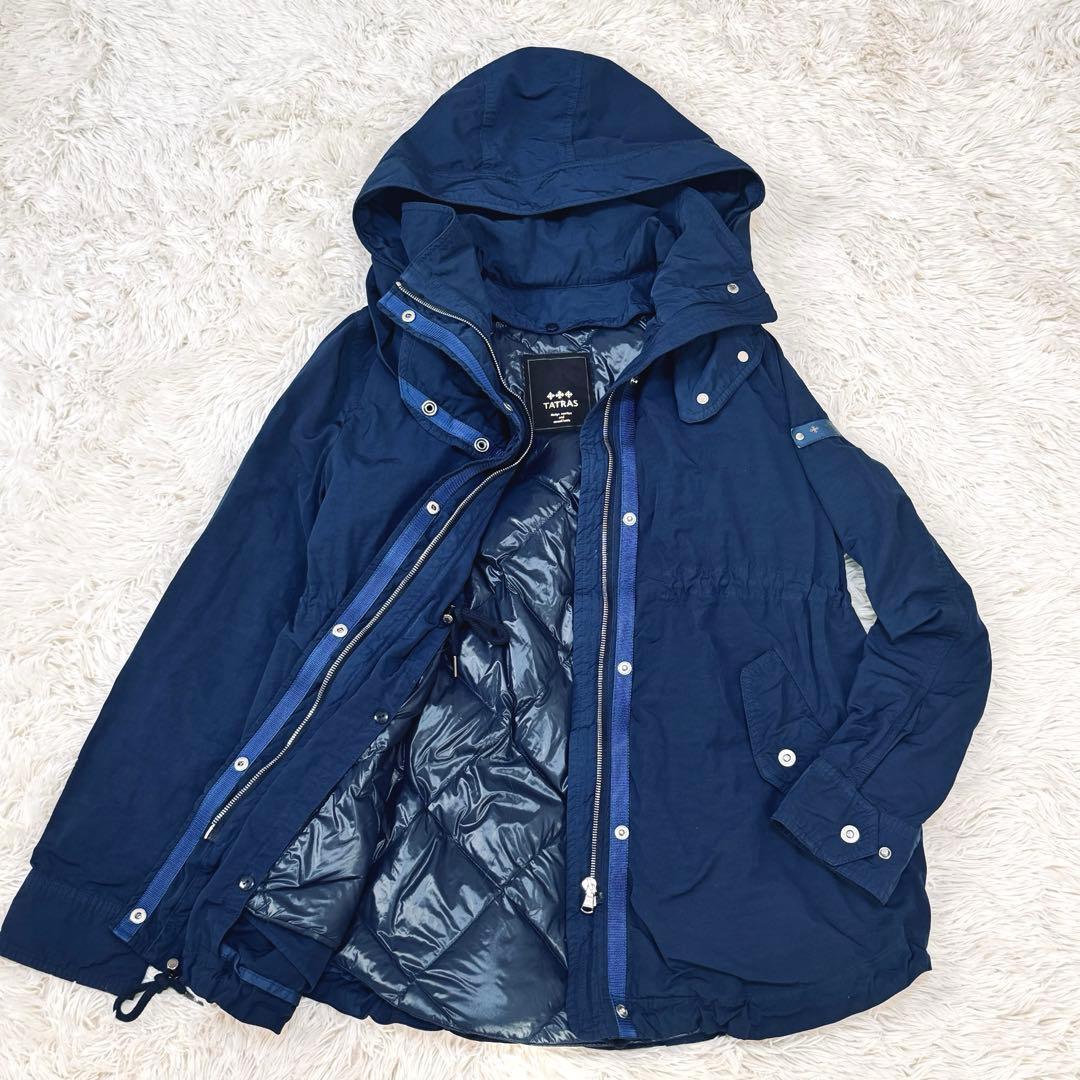 TATRAS タトラス 5wayダウンライナー付 マウンテンパーカー 紺 - メルカリ