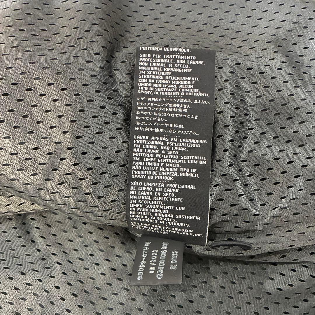4*9様 【蛍光ロゴ】ハーレーダビッドソン レザージャケット スカル