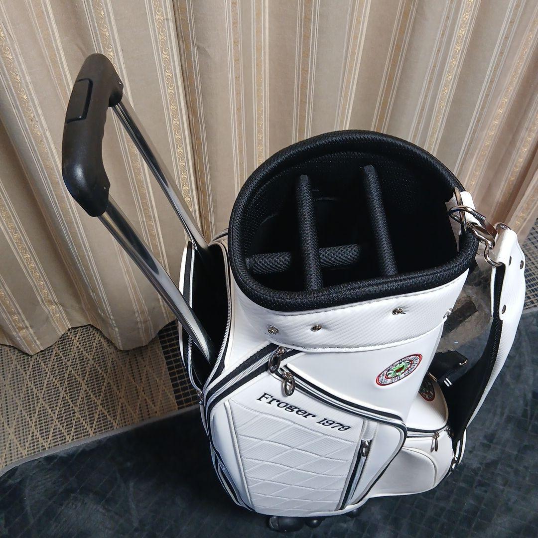Froger 1979 ホワイトゴルフバッグ(キャリー付) - メルカリ