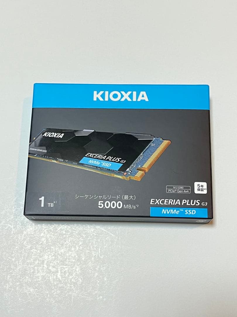新品KIOXIA EXCERIA PLUS G3 1TB NVMe SSD EXCERIA PLUS G3 - NVMe™対応 SSD | KIOXIA - Japan (日本語)