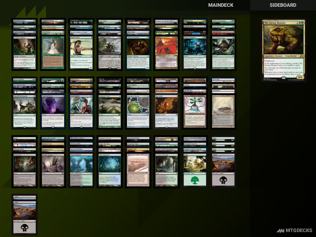 Commander The Gitrog Monster deck by Scott wallace • MTG DECKS