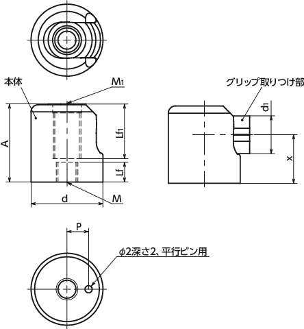 GFUS_グリップ用折りたたみユニット|NBK【鍋屋バイテック会社】