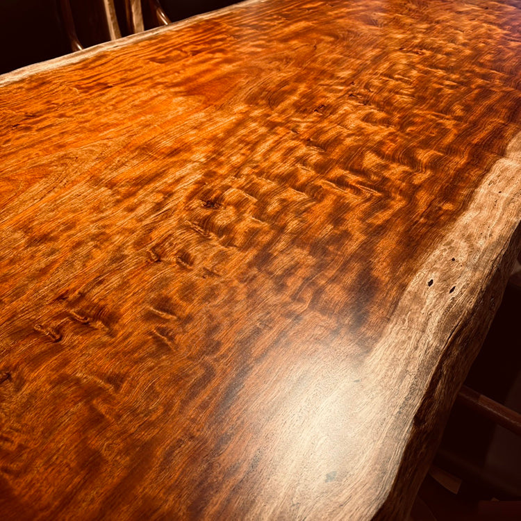 一枚板 ブビンガ 1657-1/2-10-1 （W220cm) ダイニングテーブル