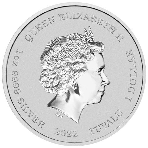 2022 1オンス ツバル ザ・ファントム 銀貨 1ドル[purity: 99.9