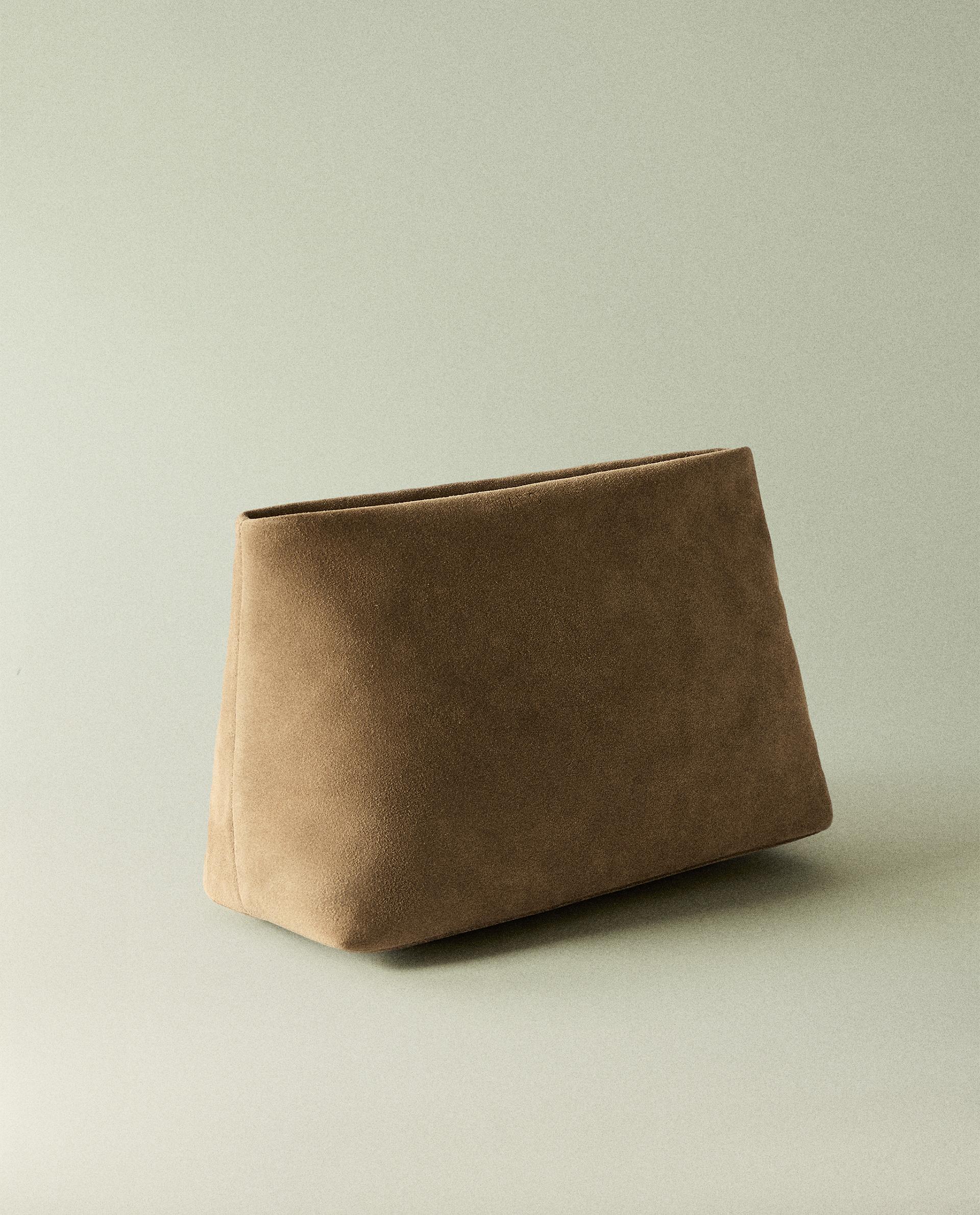 スエード コスメティックポーチ ミディアム | Zara Home 日本/Japan