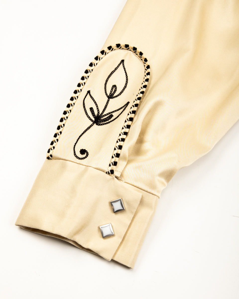 Embroidered Rayon Western Jacket - Ecru – Standard & Strange
