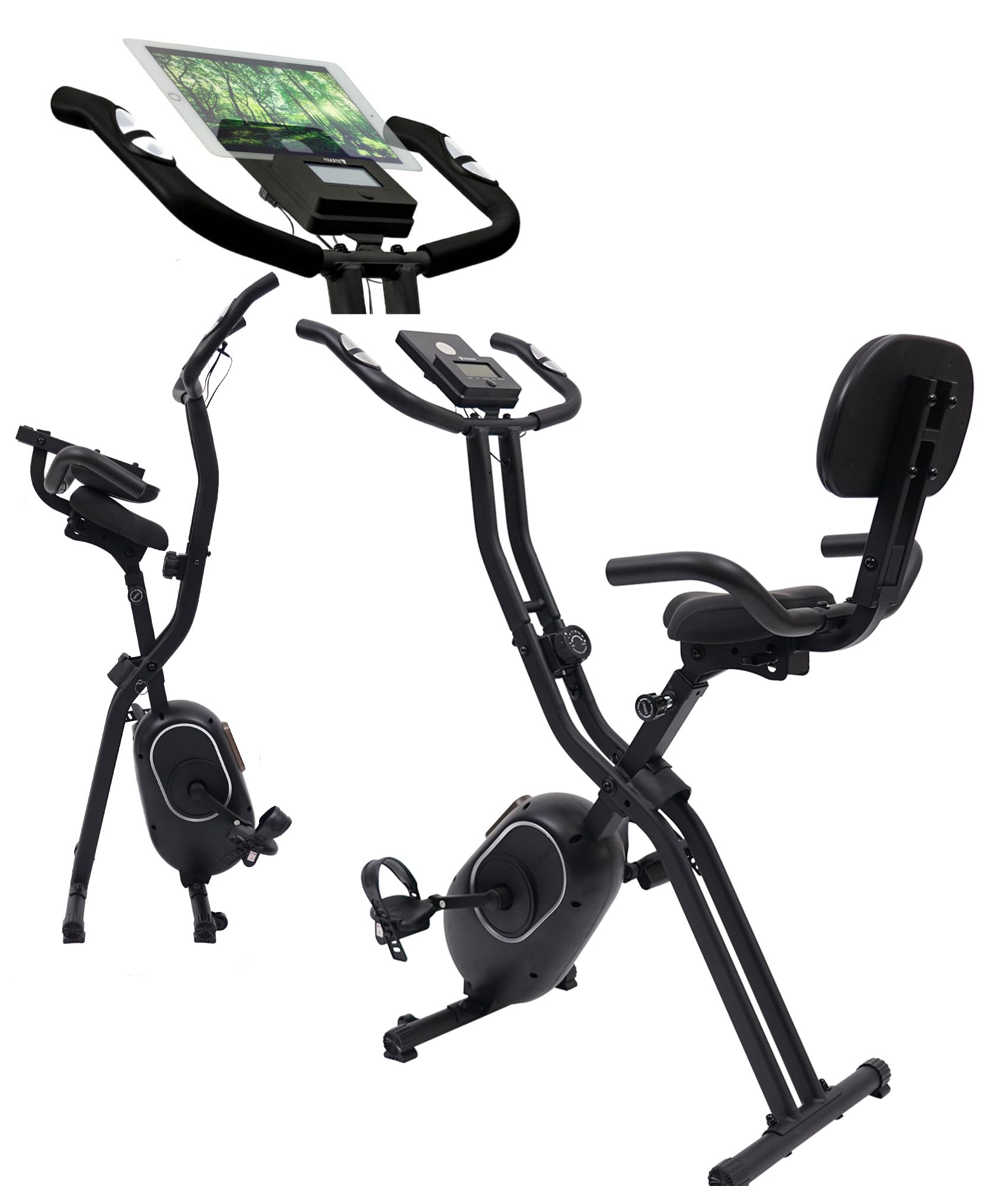 フィットネスバイク 背もたれ付き 折りたたみ 静音 365日保証 ST102 STEADY