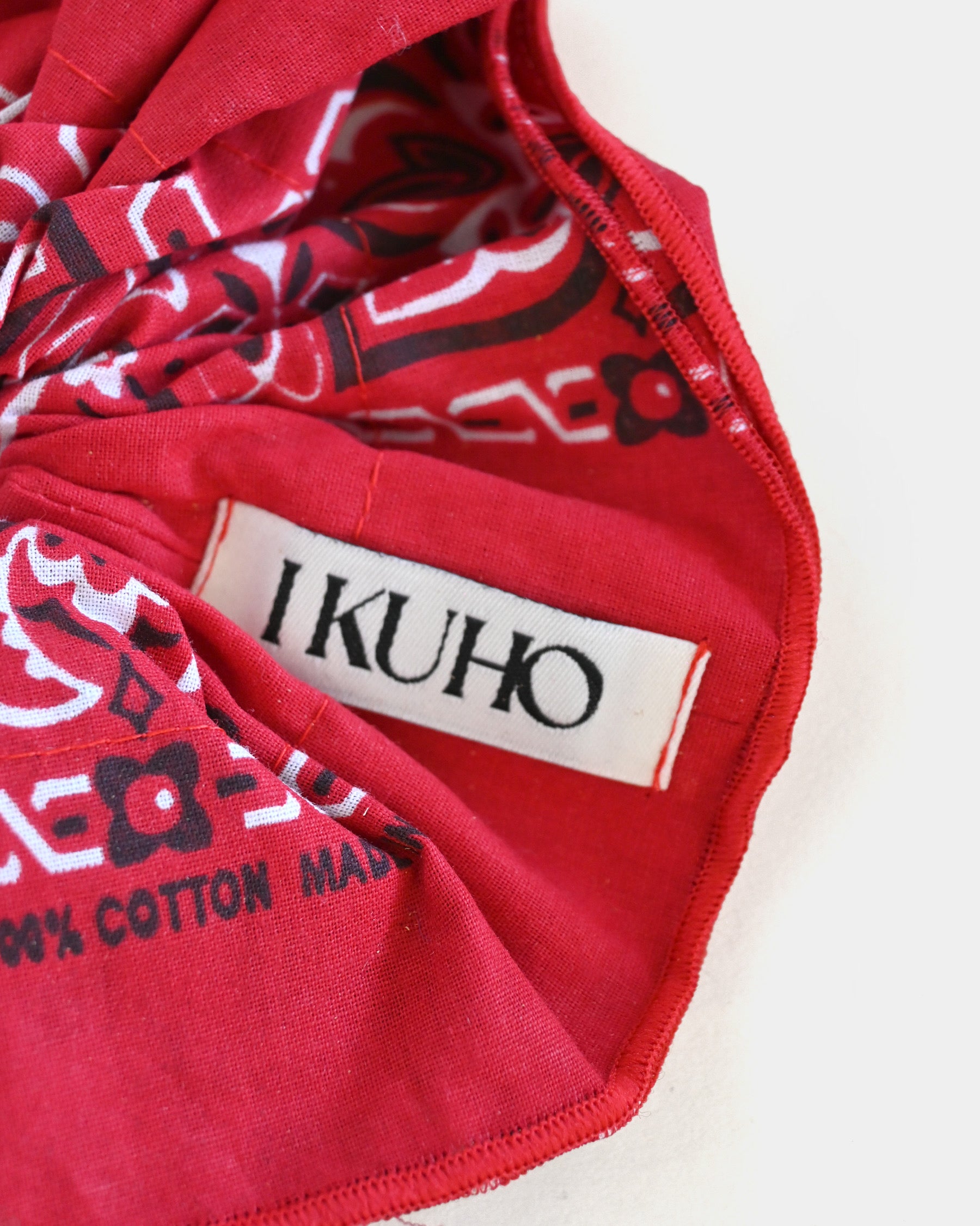 IKUHO x 404] Hand Made Chouchou - Red – studiolab404.com